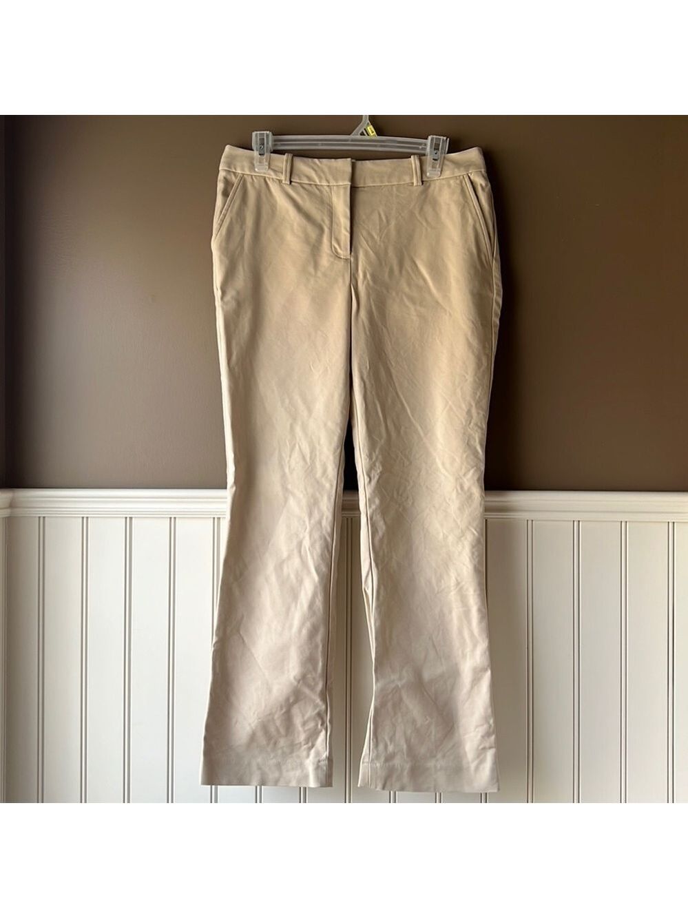 TALBOTS Cream Freeport Chino Pants Size 8P - Picture 9 of 9